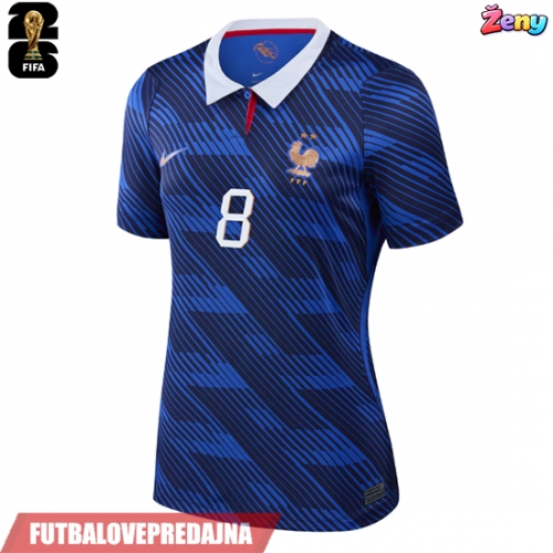 Lacne Ženy Futbalové dres Francúzsko Aurelien Tchouameni #8 MS 2026 Krátky Rukáv - Domáci